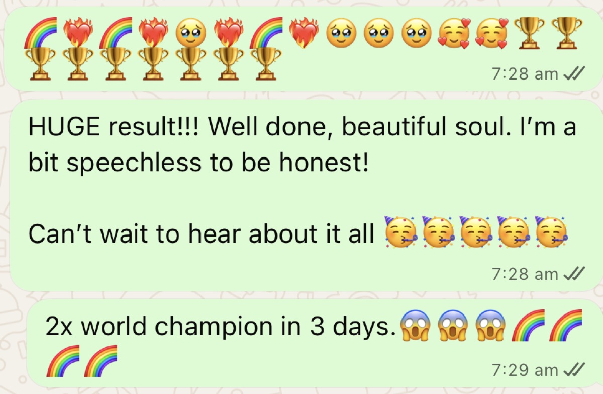 Athlete win